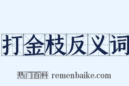 打金枝反义词是什么意思的图片